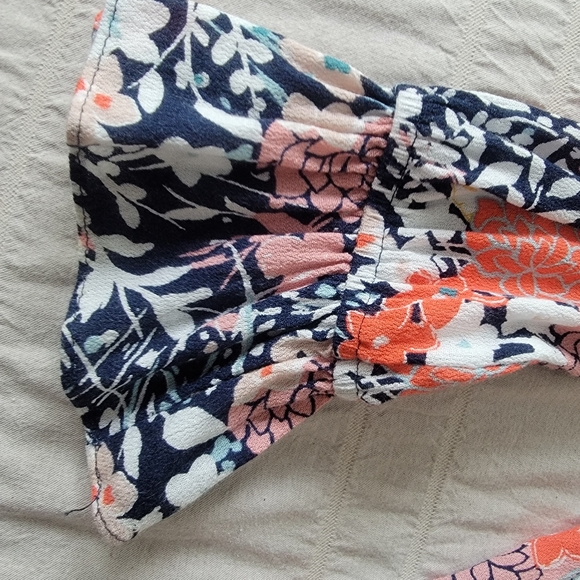 Anthropologie Maeve Vibrant Floral Tassel Tie Blouse - Picture 6 of 11